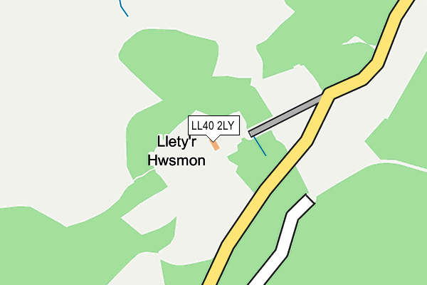 LL40 2LY map - OS OpenMap – Local (Ordnance Survey) LL40 2LY map - OS OpenMap – Local (Ordnance Survey)