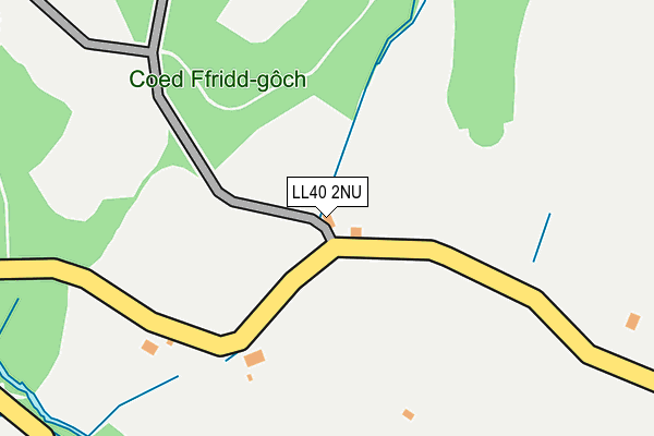 LL40 2NU map - OS OpenMap – Local (Ordnance Survey) LL40 2NU map - OS OpenMap – Local (Ordnance Survey)