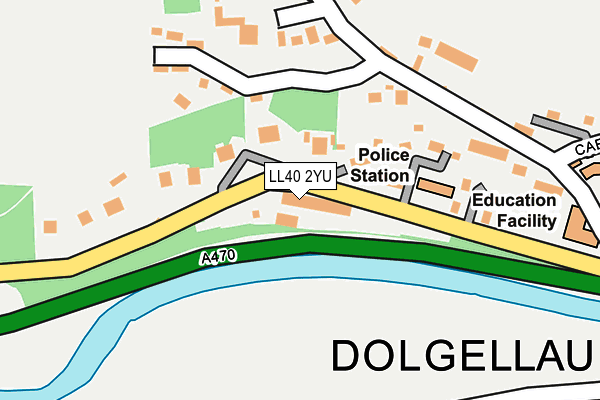LL40 2YU map - OS OpenMap – Local (Ordnance Survey) LL40 2YU map - OS OpenMap – Local (Ordnance Survey)