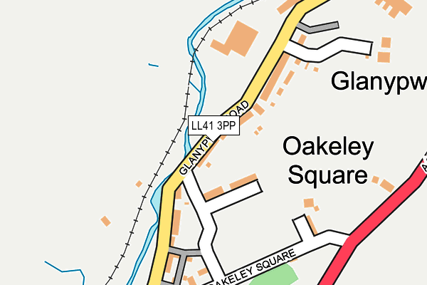 LL41 3PP map - OS OpenMap – Local (Ordnance Survey) LL41 3PP map - OS OpenMap – Local (Ordnance Survey)