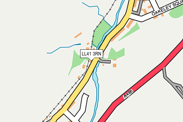 LL41 3RN map - OS OpenMap – Local (Ordnance Survey) LL41 3RN map - OS OpenMap – Local (Ordnance Survey)
