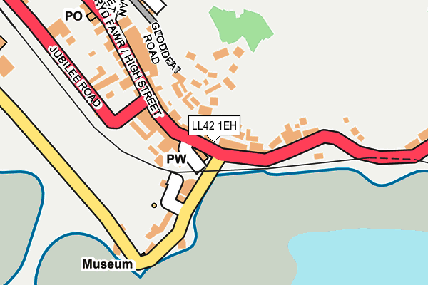 LL42 1EH map - OS OpenMap – Local (Ordnance Survey) LL42 1EH map - OS OpenMap – Local (Ordnance Survey)