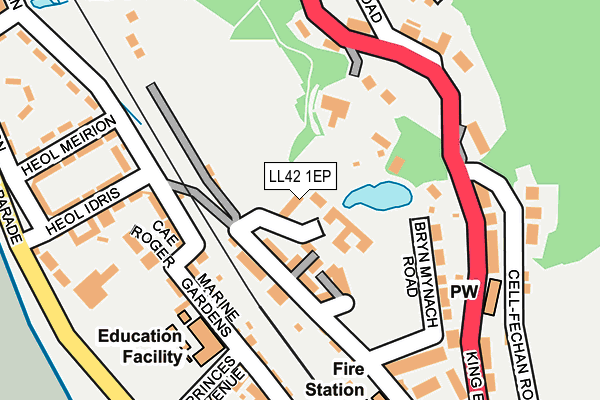 LL42 1EP map - OS OpenMap – Local (Ordnance Survey) LL42 1EP map - OS OpenMap – Local (Ordnance Survey)