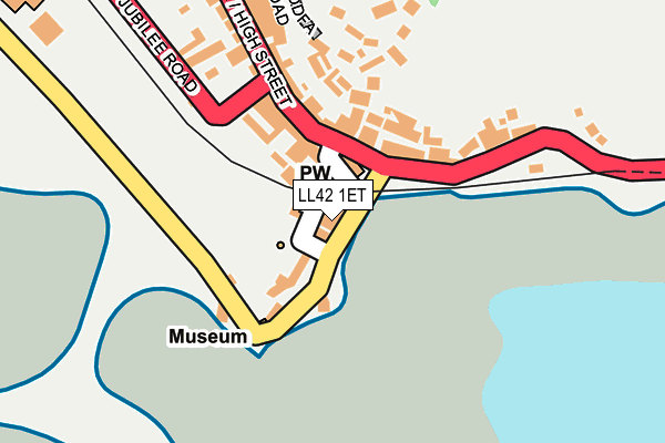 LL42 1ET map - OS OpenMap – Local (Ordnance Survey) LL42 1ET map - OS OpenMap – Local (Ordnance Survey)