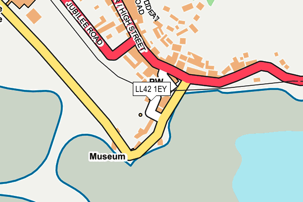 LL42 1EY map - OS OpenMap – Local (Ordnance Survey) LL42 1EY map - OS OpenMap – Local (Ordnance Survey)