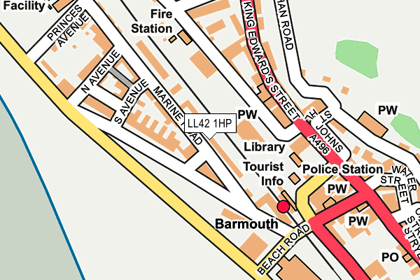LL42 1HP map - OS OpenMap – Local (Ordnance Survey) LL42 1HP map - OS OpenMap – Local (Ordnance Survey)