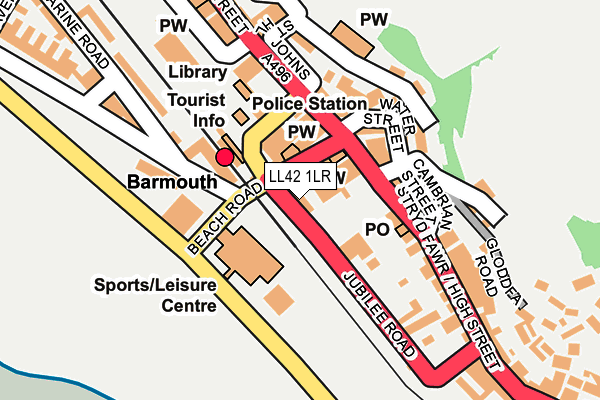 LL42 1LR map - OS OpenMap – Local (Ordnance Survey) LL42 1LR map - OS OpenMap – Local (Ordnance Survey)