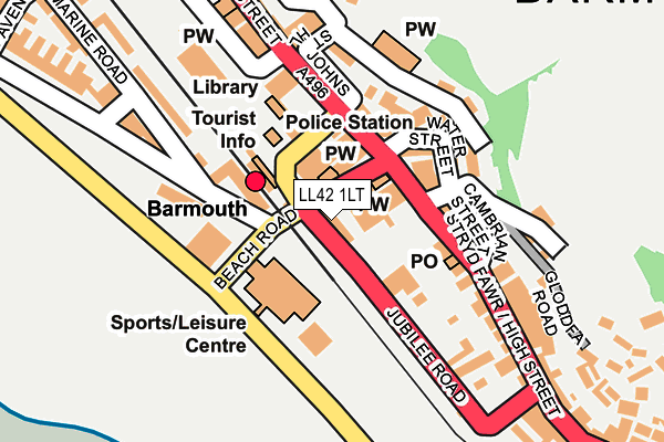 LL42 1LT map - OS OpenMap – Local (Ordnance Survey) LL42 1LT map - OS OpenMap – Local (Ordnance Survey)