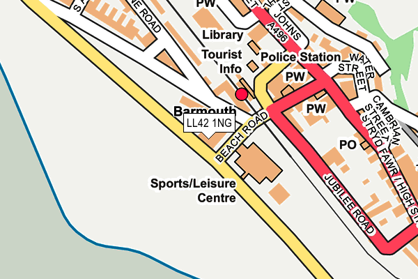 LL42 1NG map - OS OpenMap – Local (Ordnance Survey) LL42 1NG map - OS OpenMap – Local (Ordnance Survey)