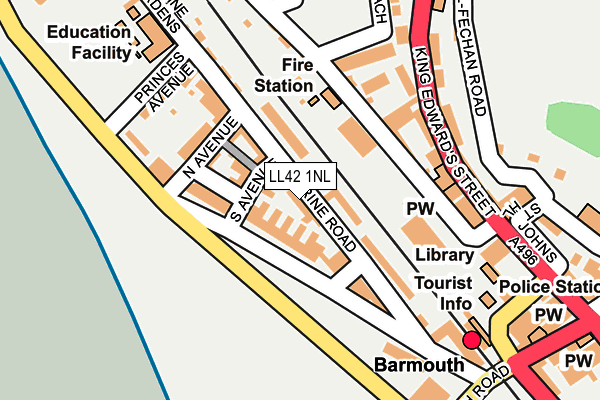 LL42 1NL map - OS OpenMap – Local (Ordnance Survey) LL42 1NL map - OS OpenMap – Local (Ordnance Survey)