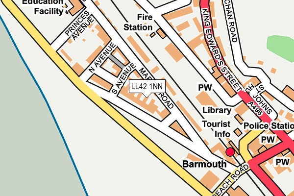 LL42 1NN map - OS OpenMap – Local (Ordnance Survey)