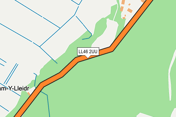 LL46 2UU map - OS OpenMap – Local (Ordnance Survey) LL46 2UU map - OS OpenMap – Local (Ordnance Survey)
