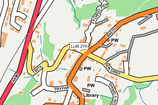 LL46 2YH map - OS OpenMap – Local (Ordnance Survey) LL46 2YH map - OS OpenMap – Local (Ordnance Survey)