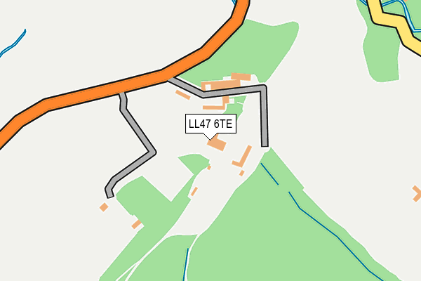 LL47 6TE map - OS OpenMap – Local (Ordnance Survey) LL47 6TE map - OS OpenMap – Local (Ordnance Survey)