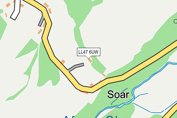 LL47 6UW map - OS OpenMap – Local (Ordnance Survey) LL47 6UW map - OS OpenMap – Local (Ordnance Survey)