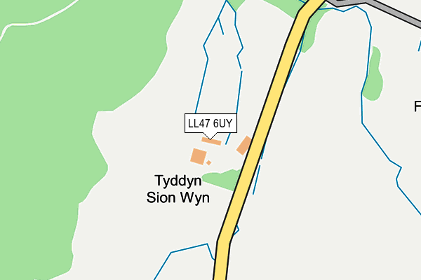 LL47 6UY map - OS OpenMap – Local (Ordnance Survey) LL47 6UY map - OS OpenMap – Local (Ordnance Survey)