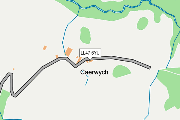 LL47 6YU map - OS OpenMap – Local (Ordnance Survey) LL47 6YU map - OS OpenMap – Local (Ordnance Survey)