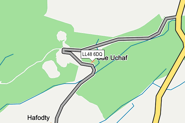 LL48 6DQ map - OS OpenMap – Local (Ordnance Survey) LL48 6DQ map - OS OpenMap – Local (Ordnance Survey)
