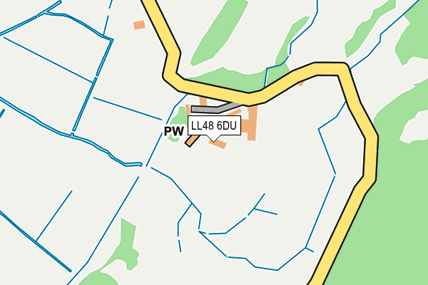 LL48 6DU map - OS OpenMap – Local (Ordnance Survey) LL48 6DU map - OS OpenMap – Local (Ordnance Survey)