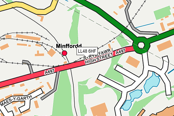 LL48 6HF map - OS OpenMap – Local (Ordnance Survey) LL48 6HF map - OS OpenMap – Local (Ordnance Survey)