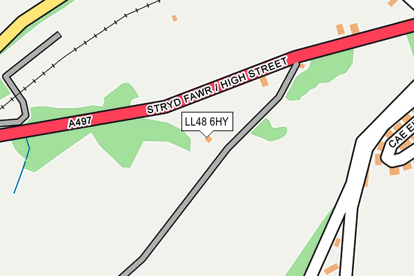 LL48 6HY map - OS OpenMap – Local (Ordnance Survey) LL48 6HY map - OS OpenMap – Local (Ordnance Survey)