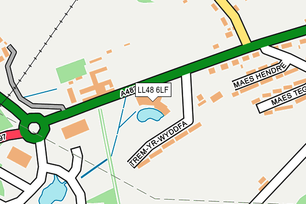 LL48 6LF map - OS OpenMap – Local (Ordnance Survey) LL48 6LF map - OS OpenMap – Local (Ordnance Survey)