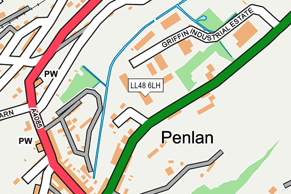 LL48 6LH map - OS OpenMap – Local (Ordnance Survey) LL48 6LH map - OS OpenMap – Local (Ordnance Survey)
