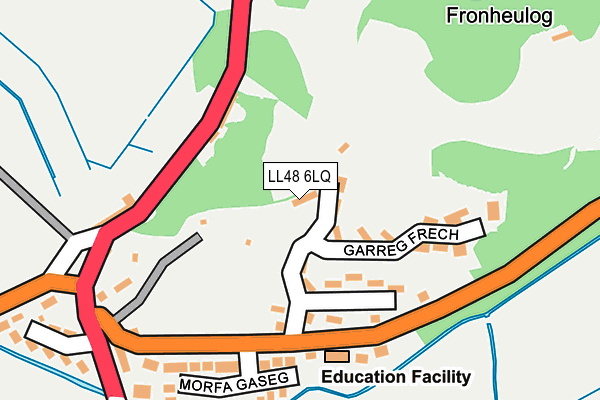 LL48 6LQ map - OS OpenMap – Local (Ordnance Survey) LL48 6LQ map - OS OpenMap – Local (Ordnance Survey)