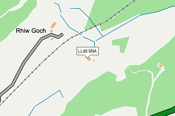 LL48 6NA map - OS OpenMap – Local (Ordnance Survey) LL48 6NA map - OS OpenMap – Local (Ordnance Survey)