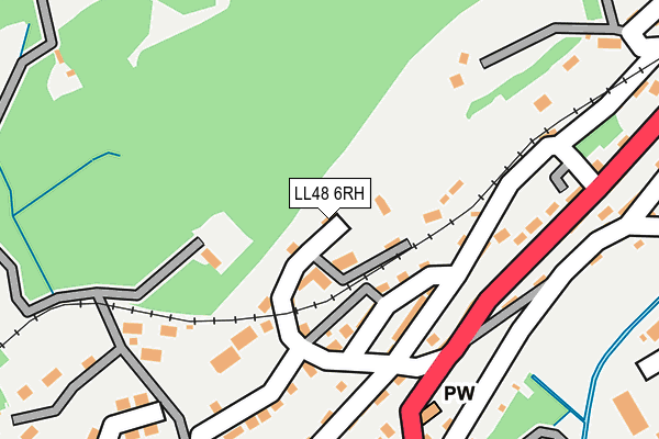 LL48 6RH map - OS OpenMap – Local (Ordnance Survey) LL48 6RH map - OS OpenMap – Local (Ordnance Survey)