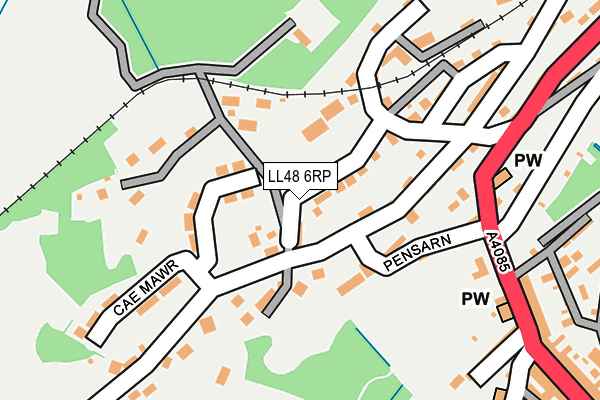 LL48 6RP map - OS OpenMap – Local (Ordnance Survey)