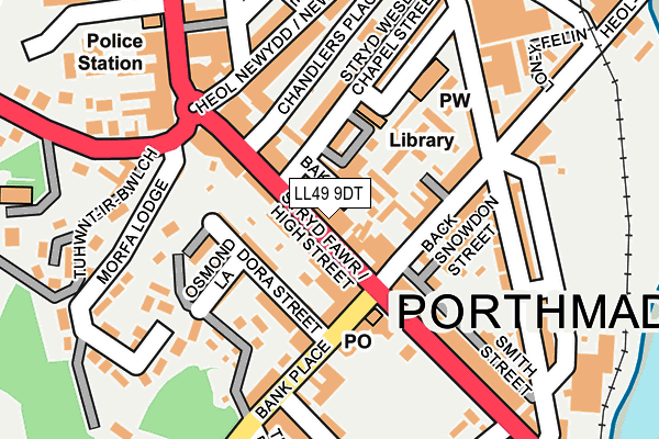 LL49 9DT map - OS OpenMap – Local (Ordnance Survey) LL49 9DT map - OS OpenMap – Local (Ordnance Survey)