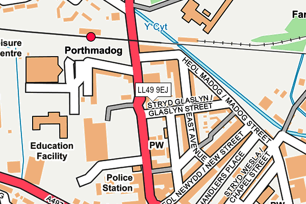 LL49 9EJ map - OS OpenMap – Local (Ordnance Survey)
