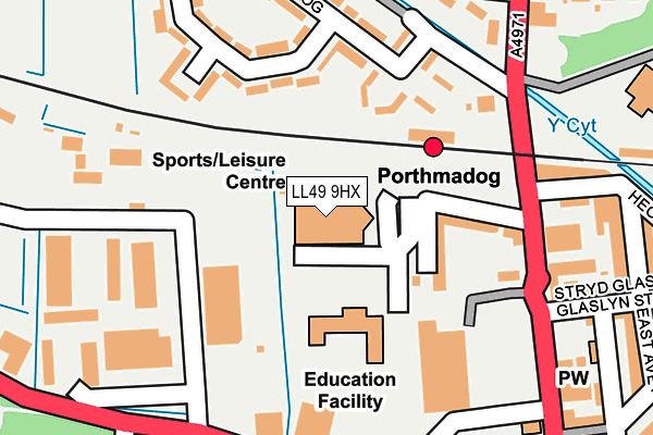 LL49 9HX map - OS OpenMap – Local (Ordnance Survey) LL49 9HX map - OS OpenMap – Local (Ordnance Survey)