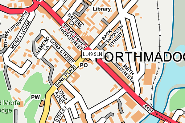 LL49 9LN map - OS OpenMap – Local (Ordnance Survey) LL49 9LN map - OS OpenMap – Local (Ordnance Survey)
