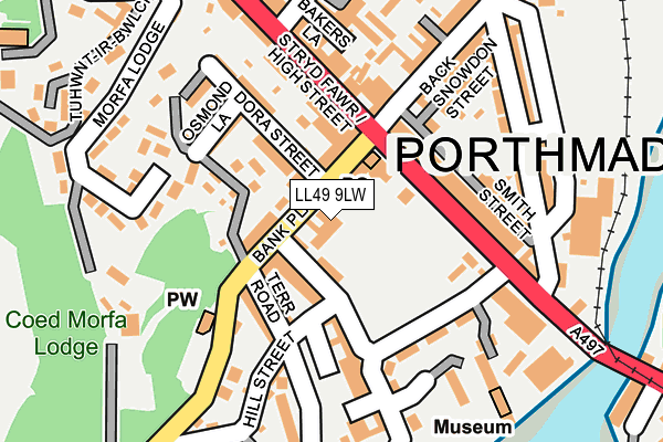 LL49 9LW map - OS OpenMap – Local (Ordnance Survey) LL49 9LW map - OS OpenMap – Local (Ordnance Survey)