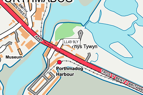 LL49 9LY map - OS OpenMap – Local (Ordnance Survey) LL49 9LY map - OS OpenMap – Local (Ordnance Survey)
