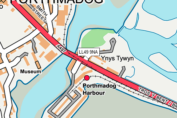 LL49 9NA map - OS OpenMap – Local (Ordnance Survey) LL49 9NA map - OS OpenMap – Local (Ordnance Survey)