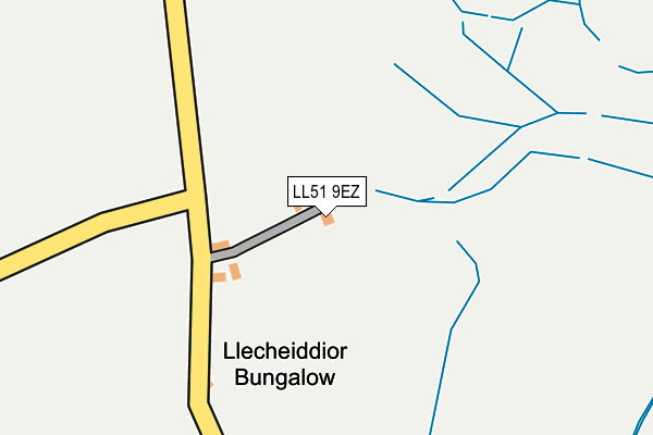 LL51 9EZ map - OS OpenMap – Local (Ordnance Survey) LL51 9EZ map - OS OpenMap – Local (Ordnance Survey)
