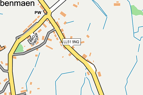 LL51 9NQ map - OS OpenMap – Local (Ordnance Survey) LL51 9NQ map - OS OpenMap – Local (Ordnance Survey)