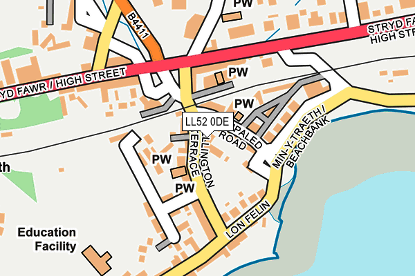 LL52 0DE map - OS OpenMap – Local (Ordnance Survey) LL52 0DE map - OS OpenMap – Local (Ordnance Survey)