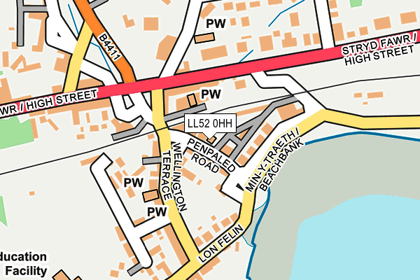 LL52 0HH map - OS OpenMap – Local (Ordnance Survey) LL52 0HH map - OS OpenMap – Local (Ordnance Survey)