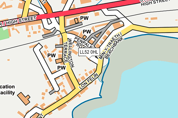 LL52 0HL map - OS OpenMap – Local (Ordnance Survey) LL52 0HL map - OS OpenMap – Local (Ordnance Survey)