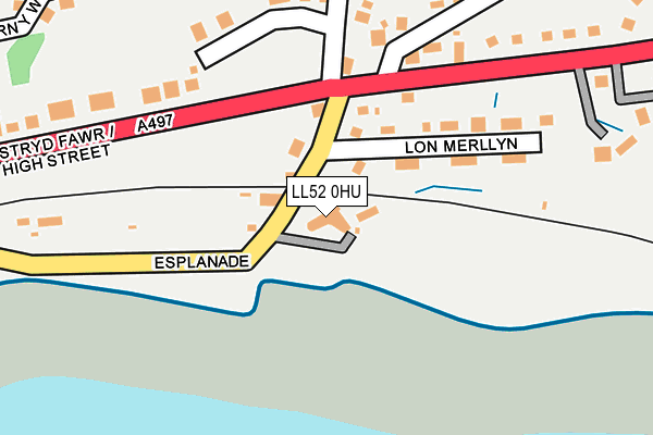 LL52 0HU map - OS OpenMap – Local (Ordnance Survey) LL52 0HU map - OS OpenMap – Local (Ordnance Survey)