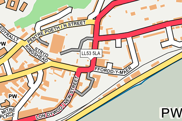 LL53 5LA map - OS OpenMap – Local (Ordnance Survey) LL53 5LA map - OS OpenMap – Local (Ordnance Survey)