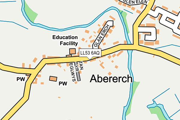 LL53 6AQ map - OS OpenMap – Local (Ordnance Survey) LL53 6AQ map - OS OpenMap – Local (Ordnance Survey)