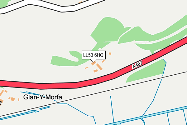 LL53 6HQ map - OS OpenMap – Local (Ordnance Survey) LL53 6HQ map - OS OpenMap – Local (Ordnance Survey)