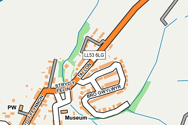LL53 6LG map - OS OpenMap – Local (Ordnance Survey) LL53 6LG map - OS OpenMap – Local (Ordnance Survey)
