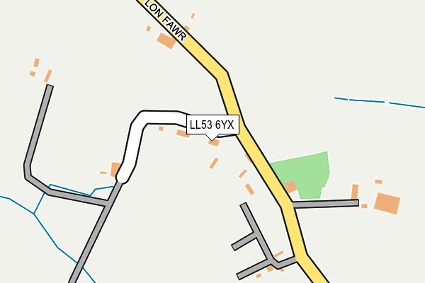 LL53 6YX map - OS OpenMap – Local (Ordnance Survey) LL53 6YX map - OS OpenMap – Local (Ordnance Survey)