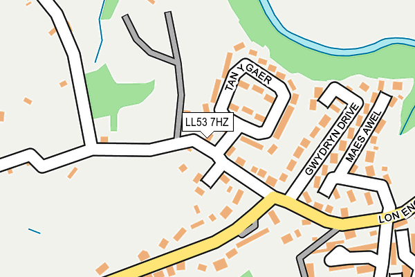 LL53 7HZ map - OS OpenMap – Local (Ordnance Survey) LL53 7HZ map - OS OpenMap – Local (Ordnance Survey)